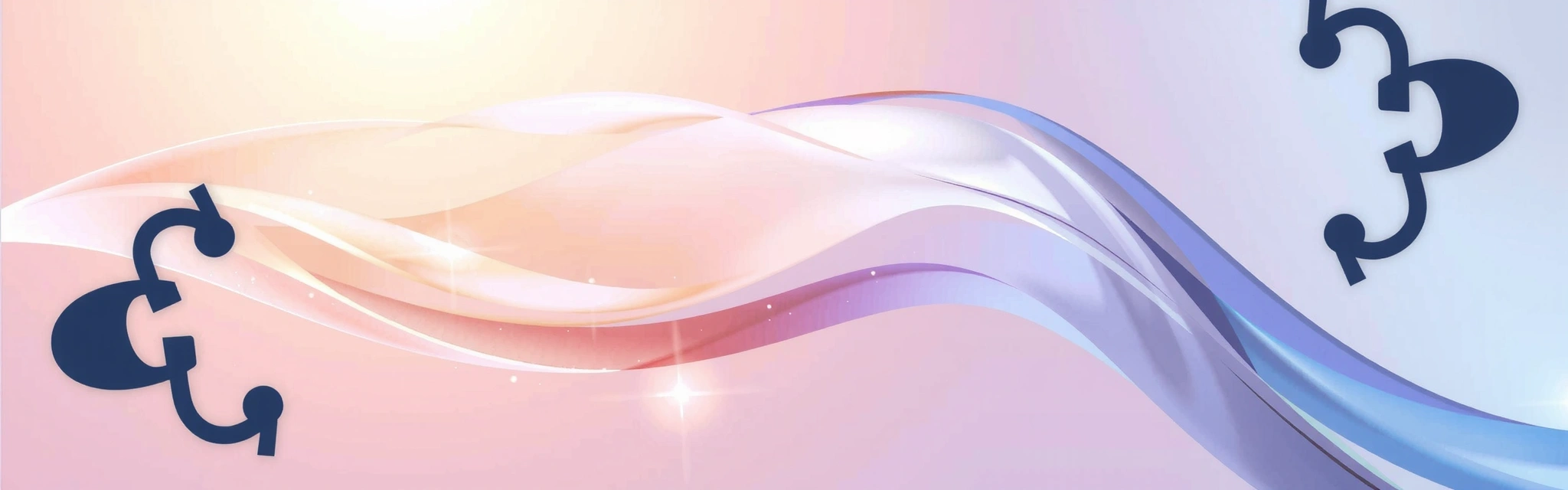 Imagine abstractă cu simboluri de întrebări și răspunsuri, reprezentând claritate și cunoaștere.